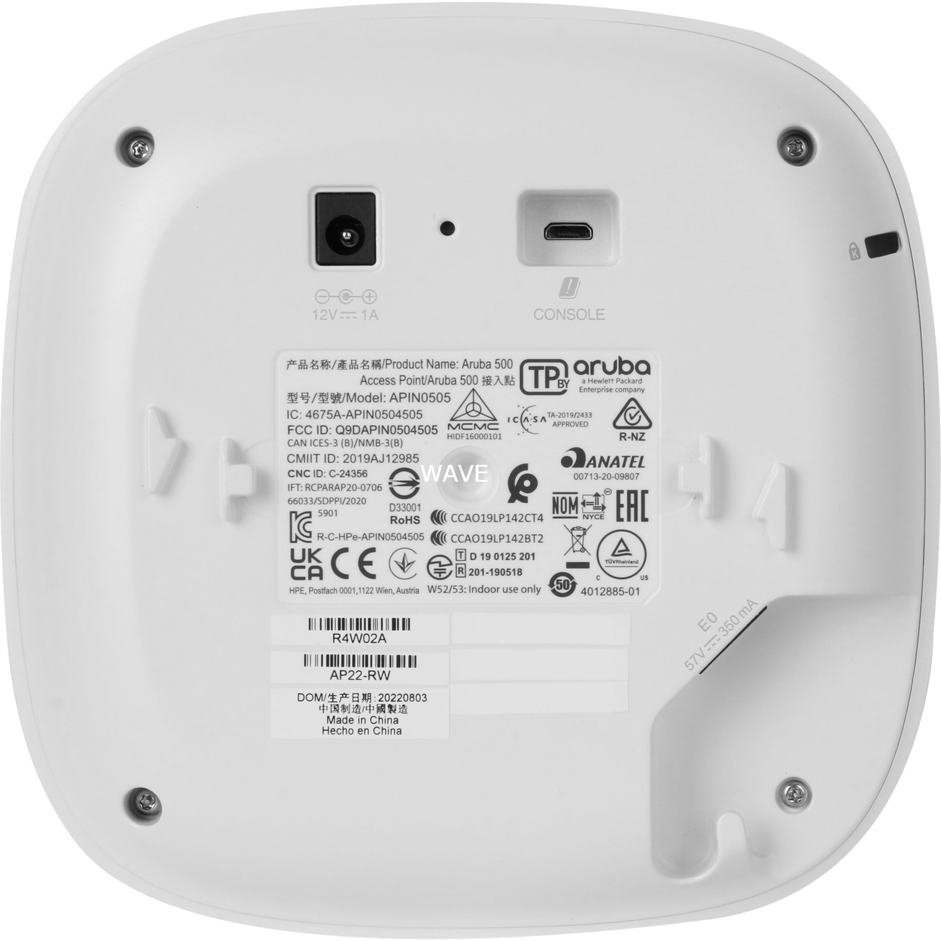 Hewlett packard enterprise instant on ap22 (rw) access point (wi‑fi 6 2x2)