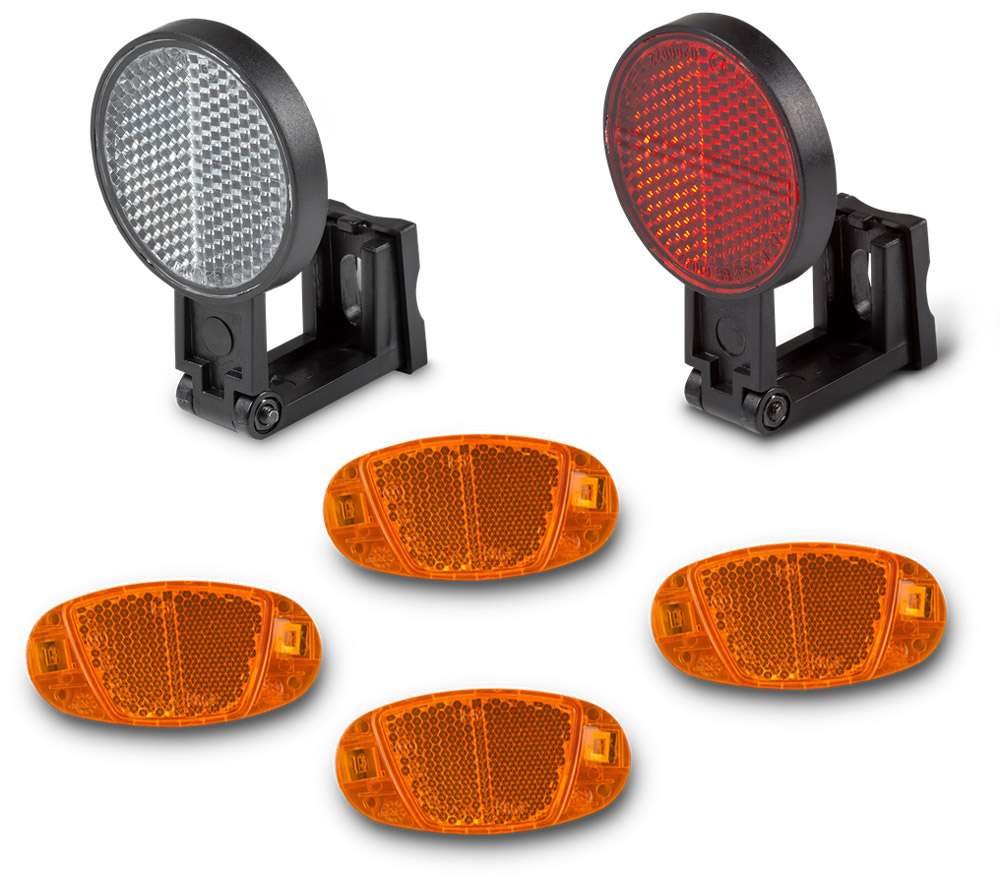 Rfr reflector set for brake fork mounting (stvzo)