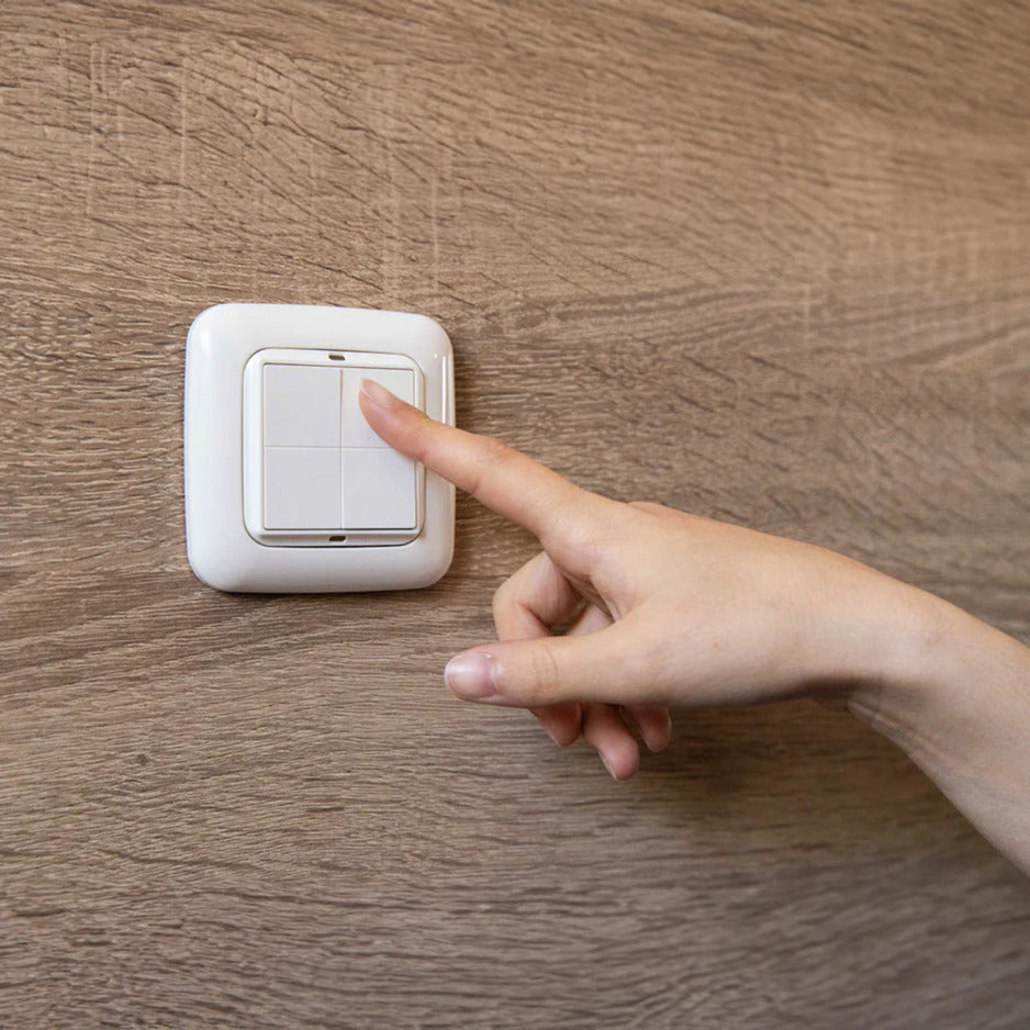 Shelly blu wall switch 4 + gira merten adapter schakelaar (wit, bluetooth 4.2)