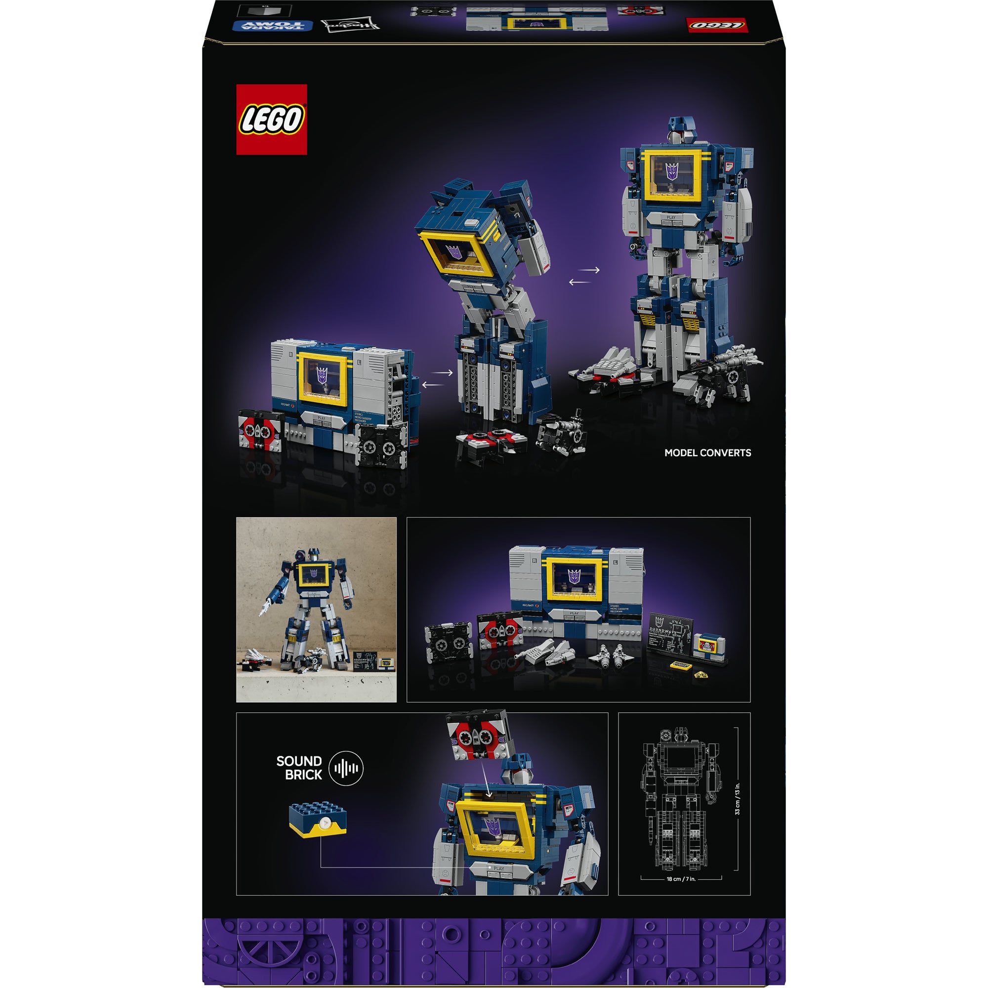 Lego icons - transformers: soundwave constructiespeelgoed (10358)