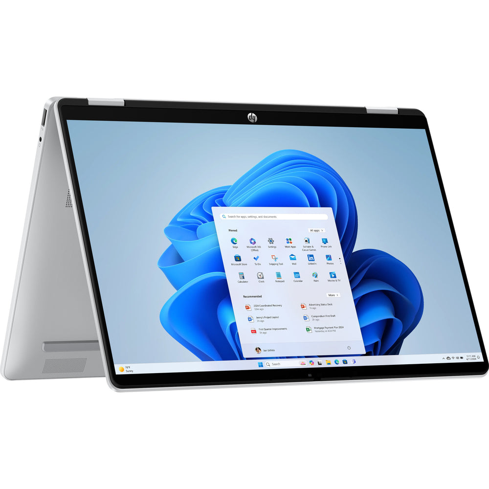 Hp omnibook 5 flip 2-in-1 laptop 14-fp0075nd 14 laptop (zilver | core 7-150u | intel graphics | 16 gb | 512 gb ssd | touch | oled)