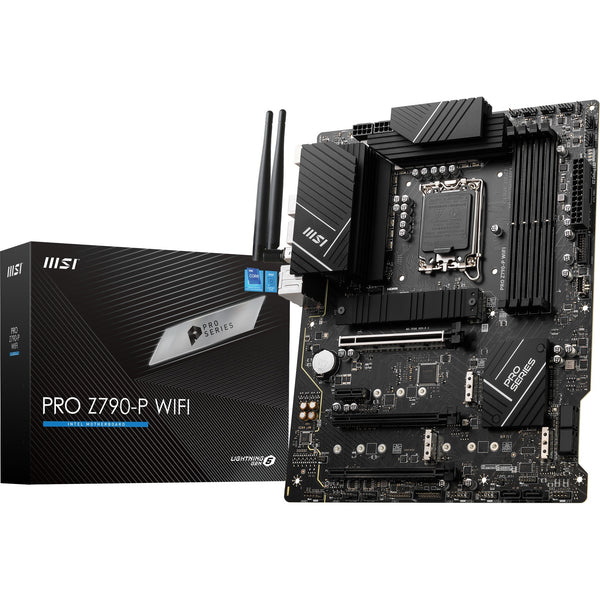 Msi pro z790-p wifi socket 1700 motherboard (black, raid, 2.5 gb-lan, wi-fi 6e, bt, sound, atx)