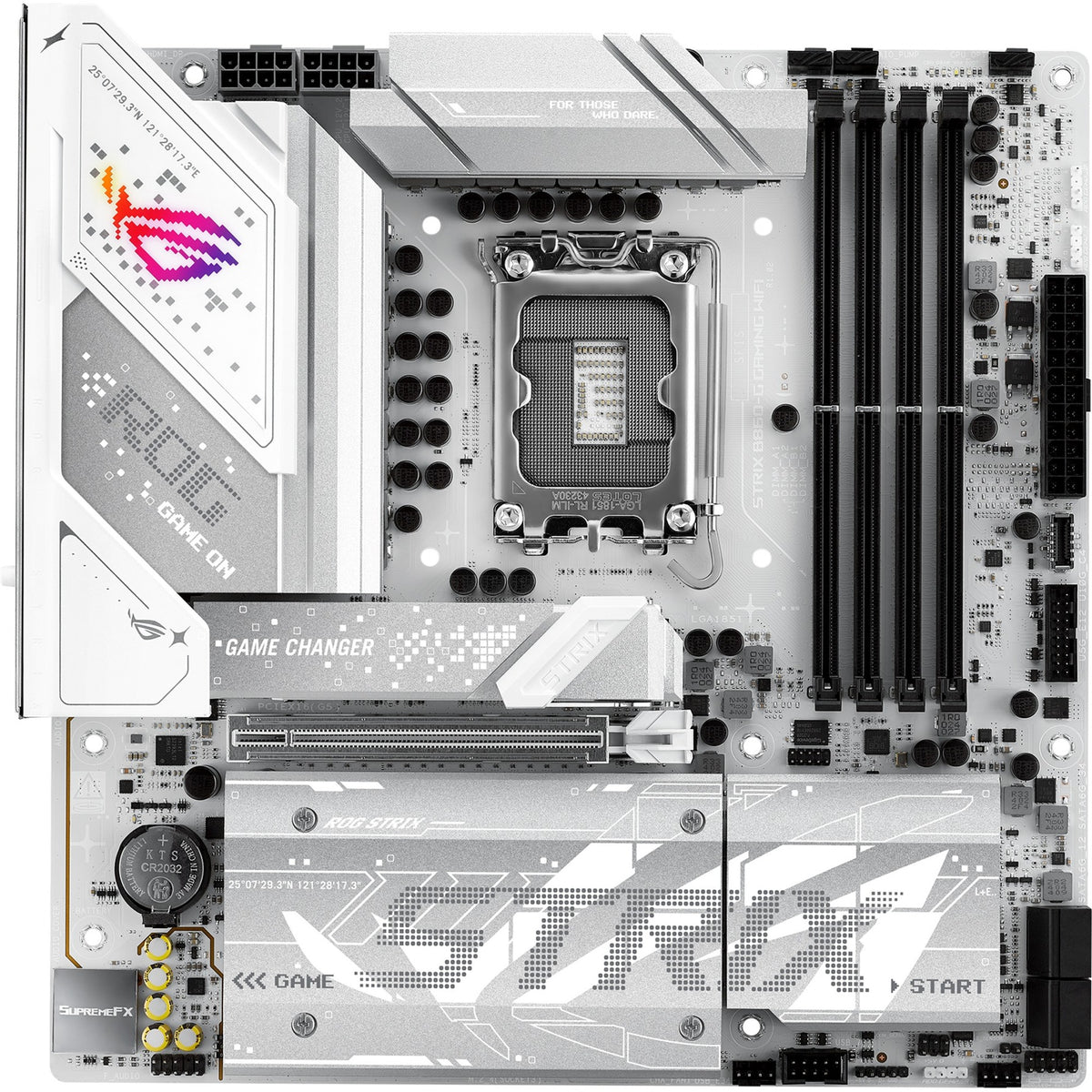 Asus rog strix b860-g gaming wifi socket 1851 moederbord (raid, 2.5 gb-lan, wi-fi 7, bt, sound, µatx)