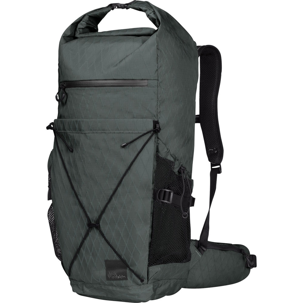Jack wolfskin wandermood rolltop 30 rugzak (donkergroen, 30.0 liter)