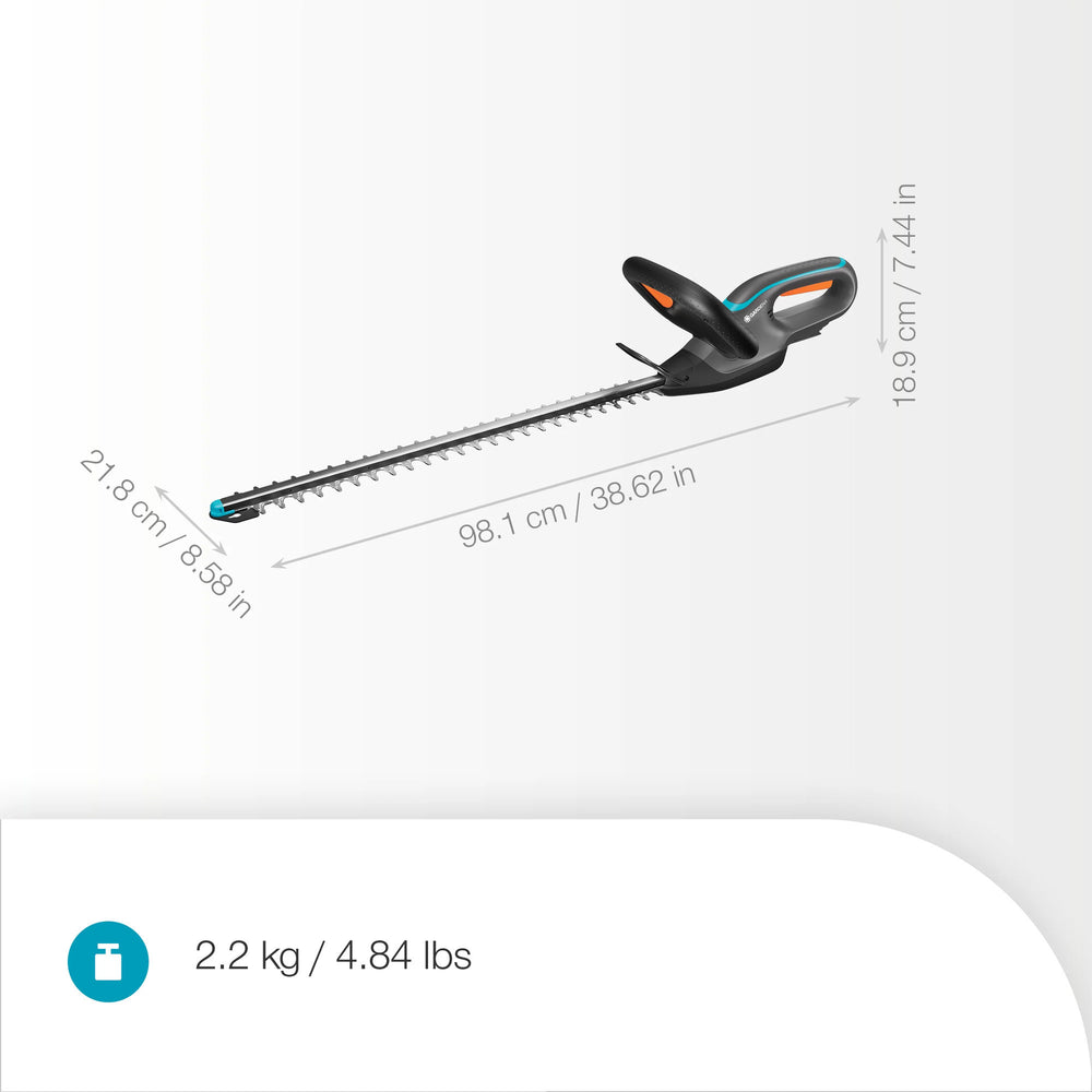Gardena accuheggenschaar easycut 55 18v solo (grijs turquoise, 14735-55, accu en oplader niet inbegrepen)