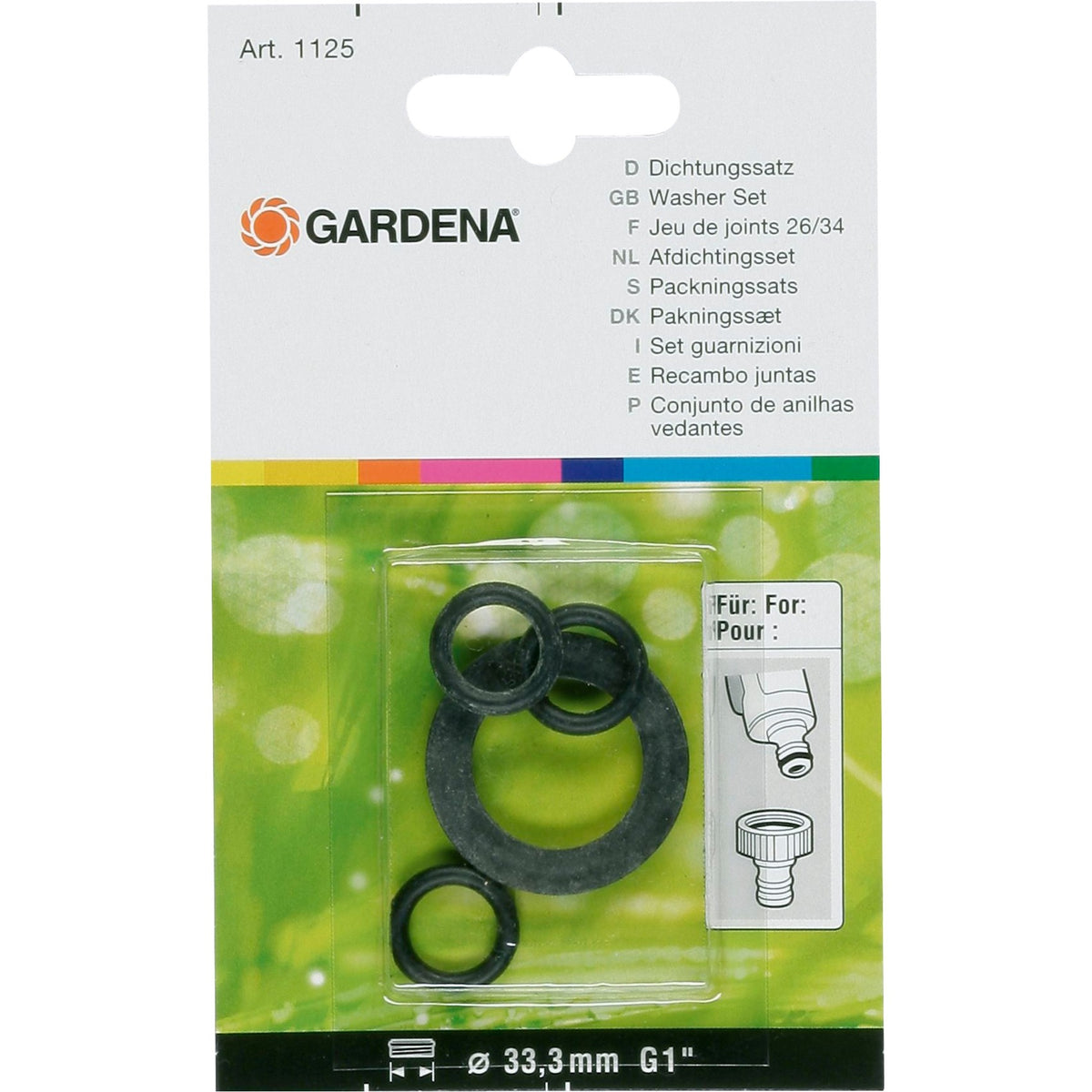 Gardena set of rubber rings 1 - 1125-20