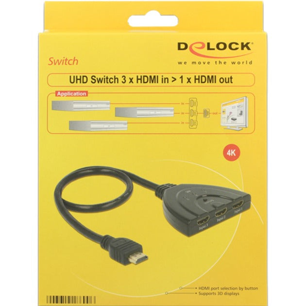 DeLOCK DeLOCK 3 x HDMI-ingang > 1 x HDMI-uitgang