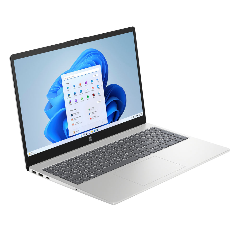 Hp 15-fd0050nd (d01d5ea) 15.6 laptop (zilver | core 5 120u | intel graphics | 16 gb | 512 gb ssd)