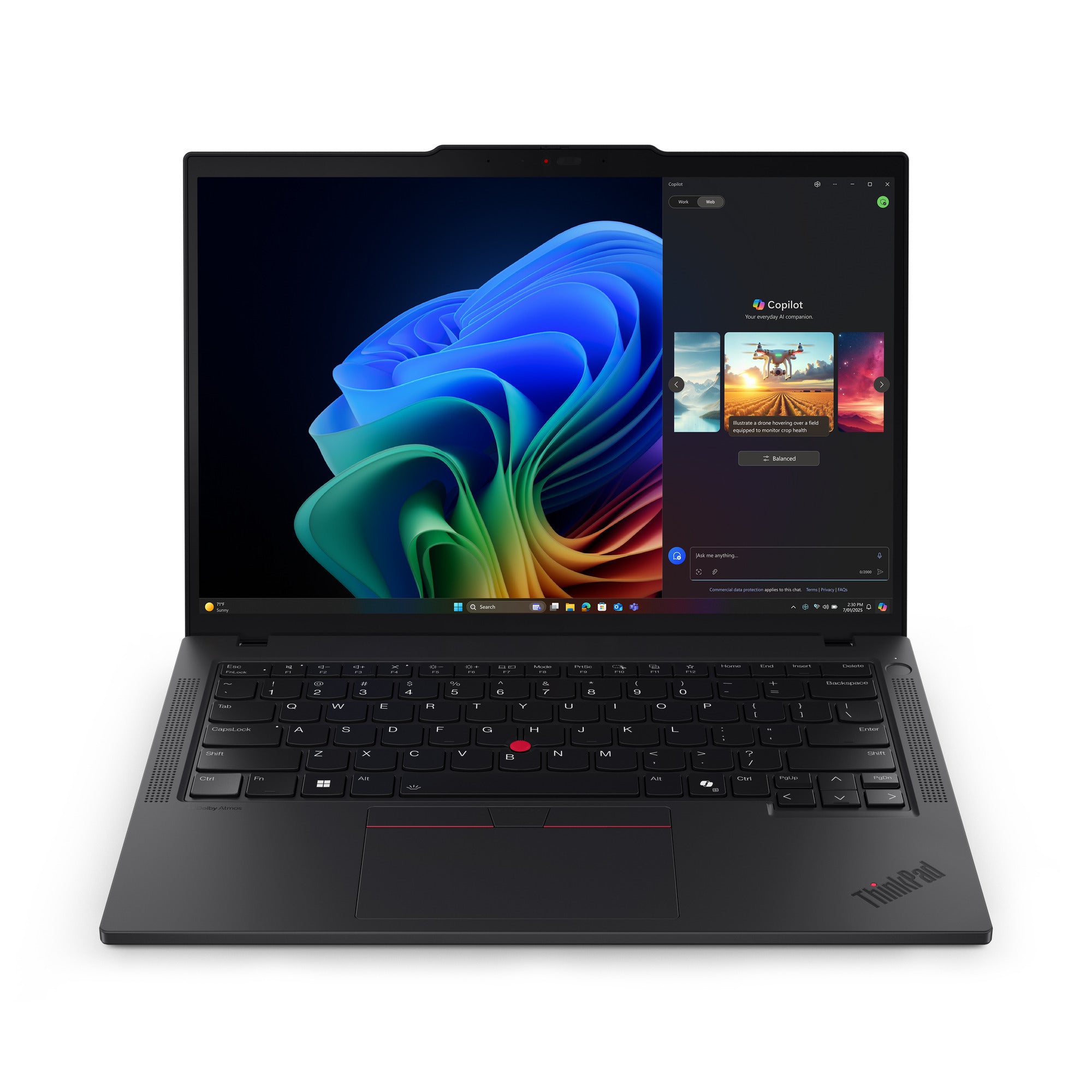 Lenovo thinkpad t14 gen 6 amd (21qj005amh) 14 copilot+ laptop (zwart | ryzen ai 7 pro 350 | radeon 860m | 64 gb | 1 tb ssd)