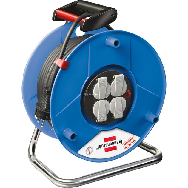 Brennenstuhl garant kabelhaspel 25 meter, 4x geaard (zwart)