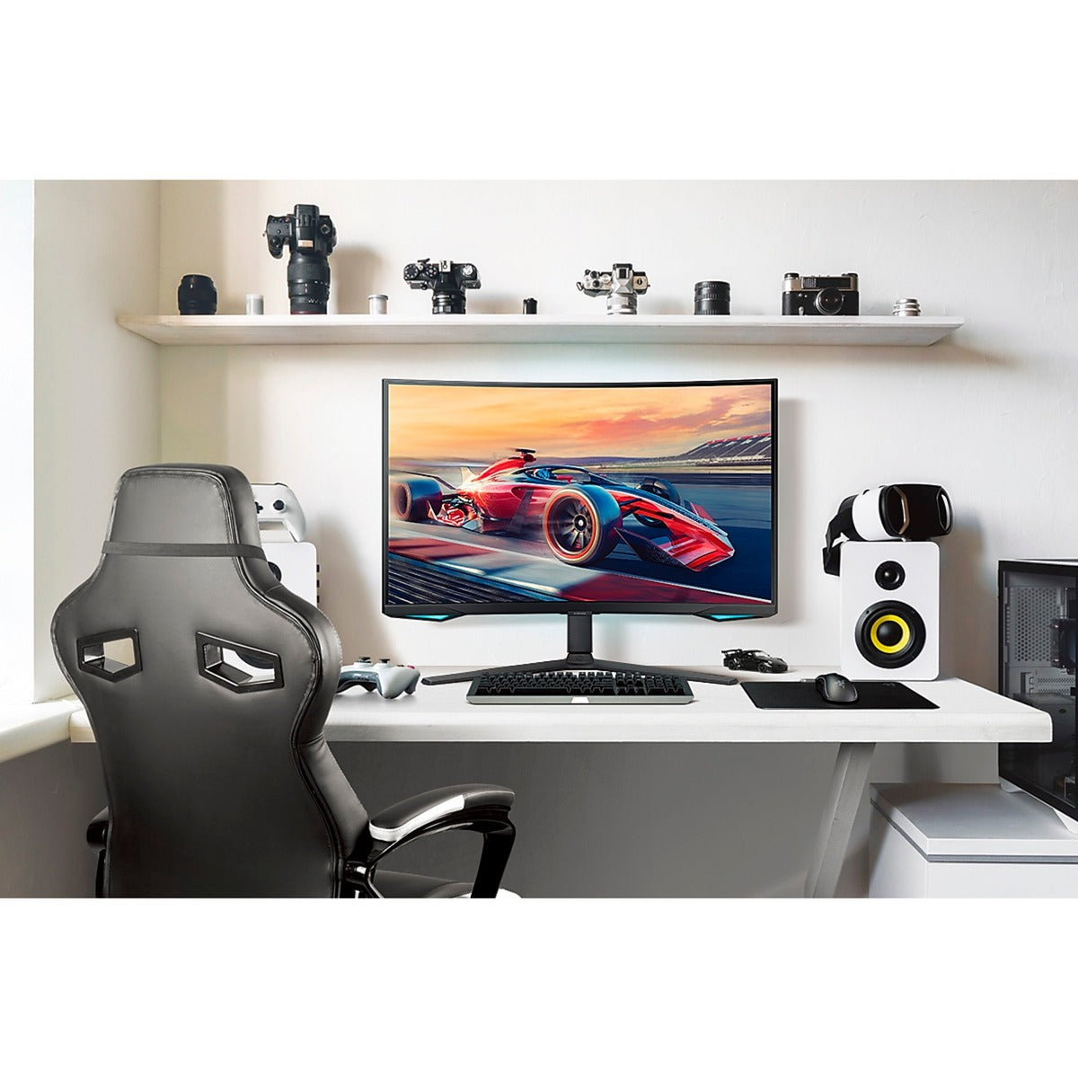 Samsung odyssey neo g7 s32bg750np 32 4k uhd curved gaming monitor (zwart, 2x hdmi, displayport, 2x usb-a, usb-b, 165 hz)