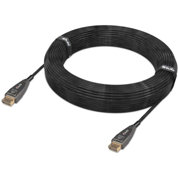 Club 3d actieve optische displayport 1.4 kabel (zwart, 20 meter, 8k)