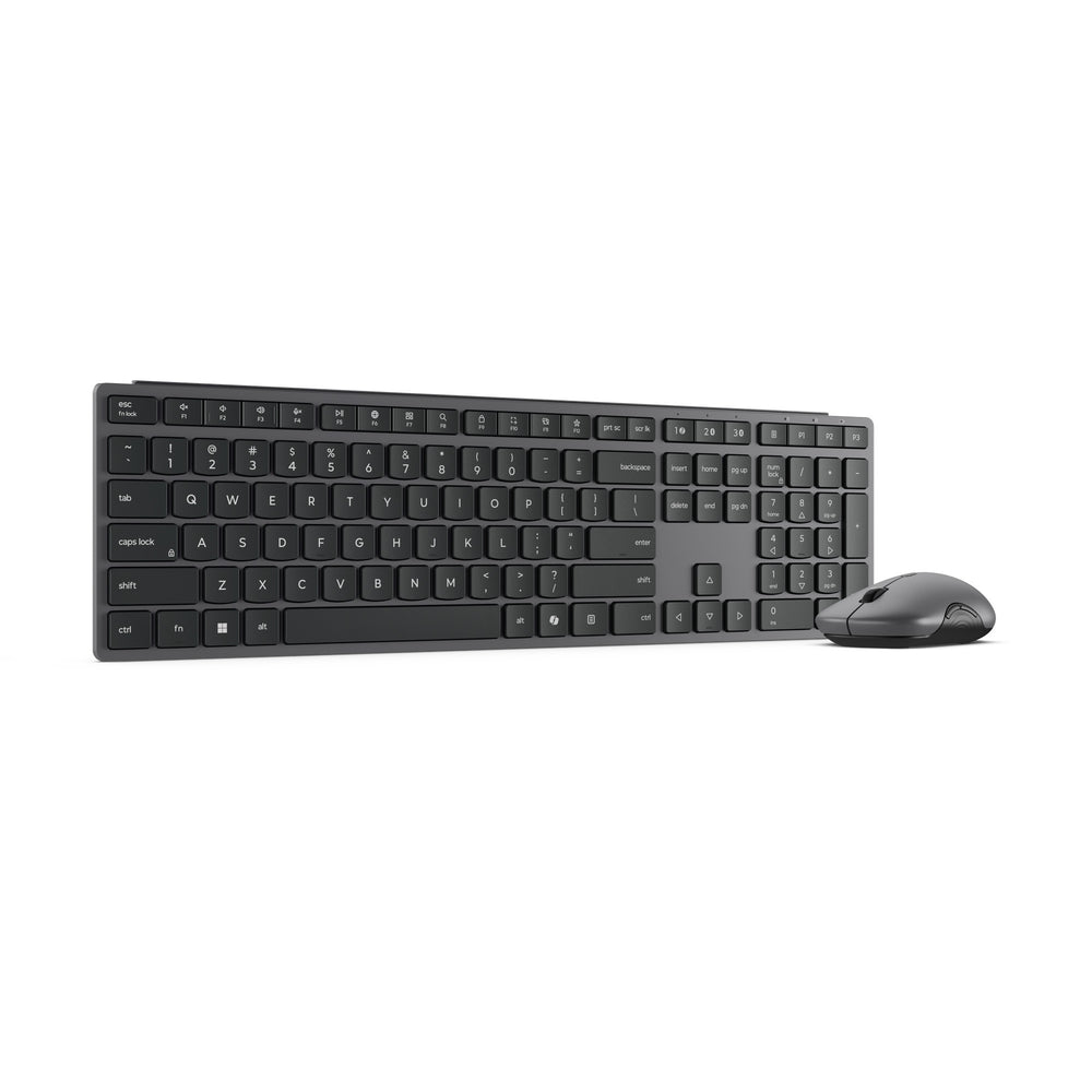 Lenovo 700 modern multi-device wireless combo desktopset (grijs, us lay-out (qwerty), 100%, 4000 dpi, 2.4 ghz, bt 5.3, usb-a)