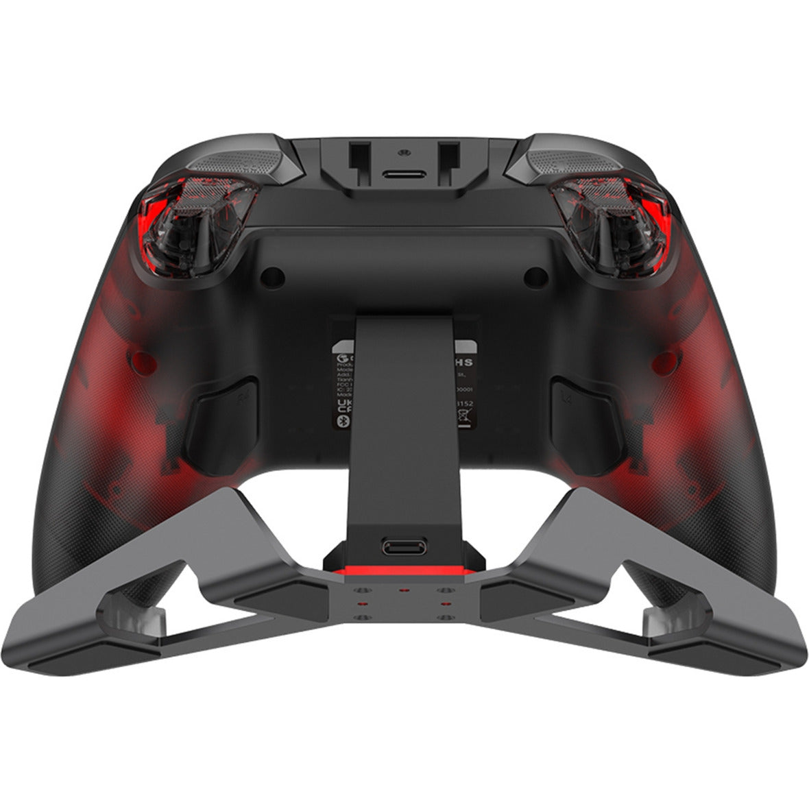Gamesir cyclone 2 multiplatform controller - shadow black (zwart rood, usb 2,4 ghz bluetooth, switch, android, ios, pc)