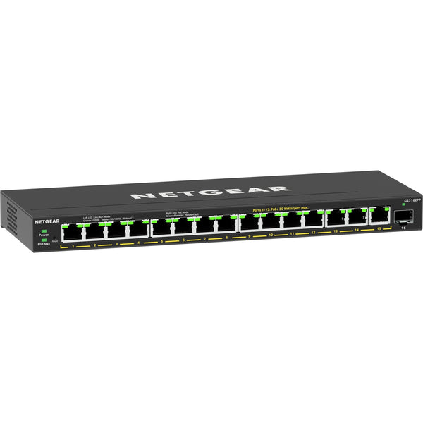 Netgear gs316epp switch (zwart)
