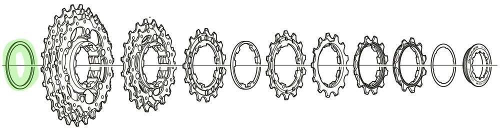 Shimano vulring cs-7800 1.0 mm