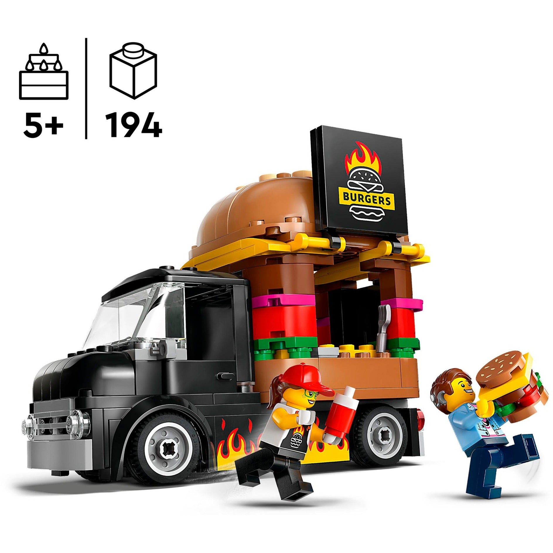 Lego city - hamburgertruck constructiespeelgoed (60404)