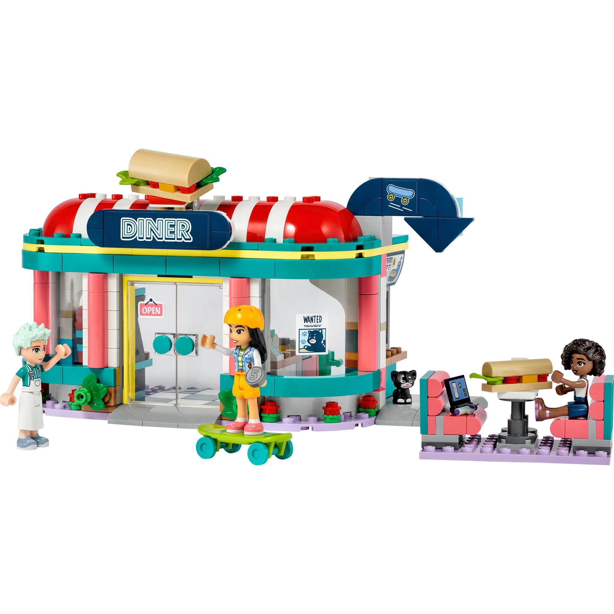 Lego friends - heartlake restaurant in de stad constructiespeelgoed (41728)