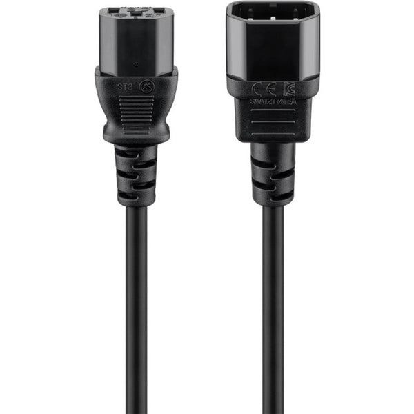 Goobay C14 > C13 Power Extension Cable (black)