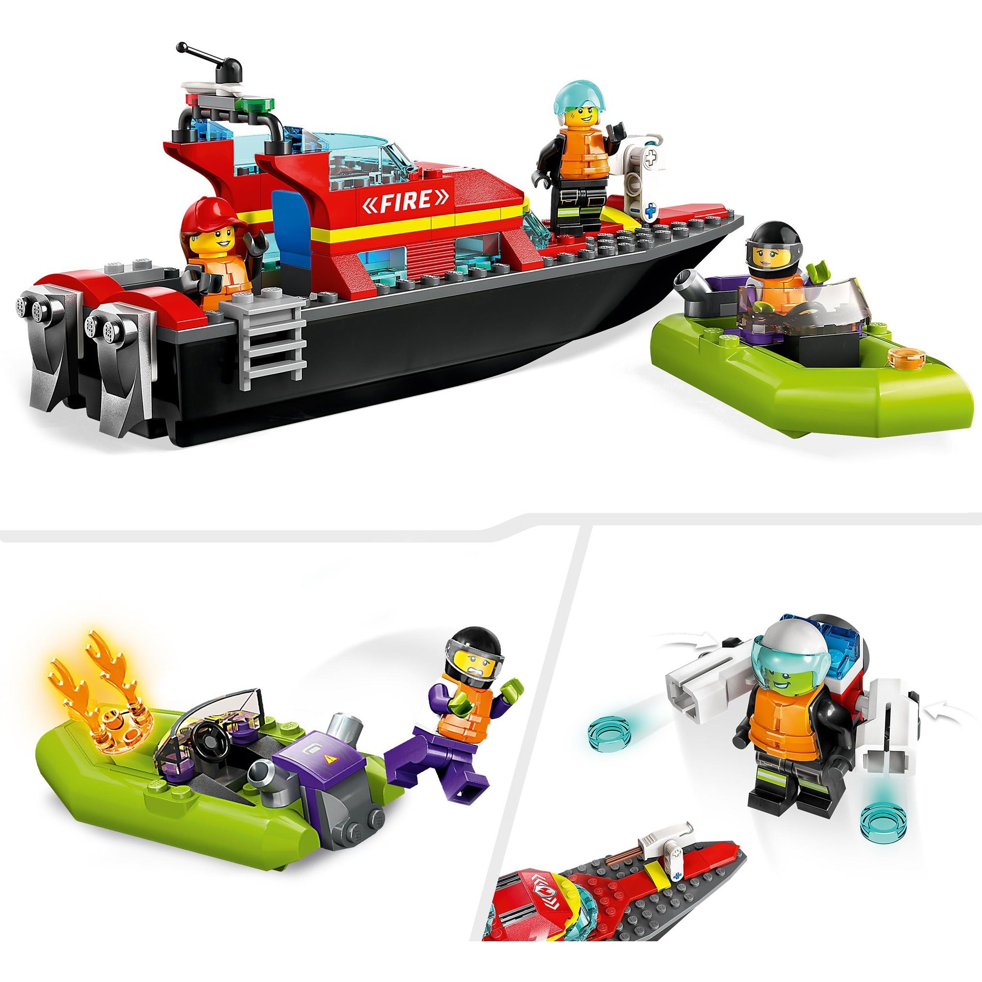 Lego city brandweer reddingsboot 60373