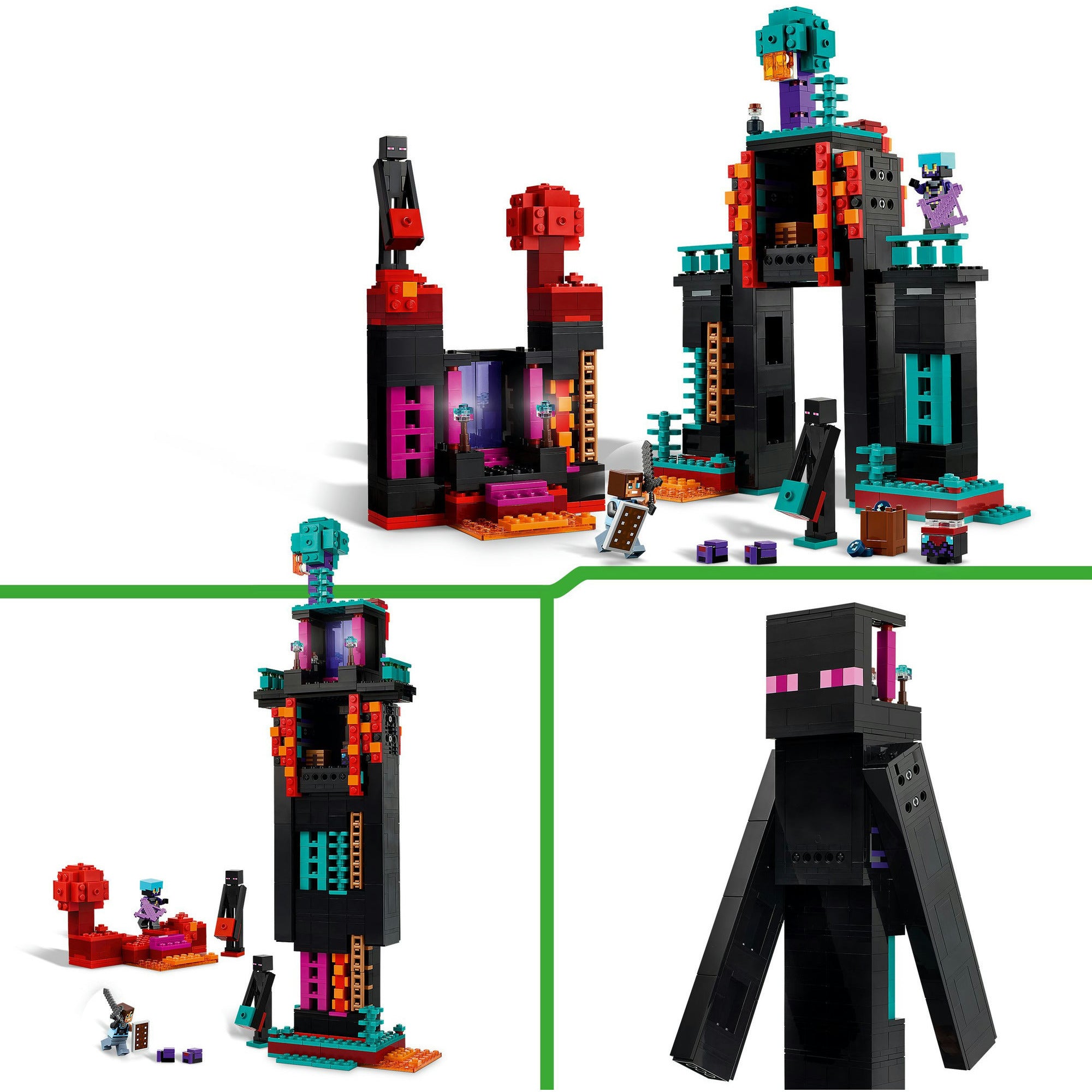 Lego minecraft - de enderman toren constructiespeelgoed (21279)