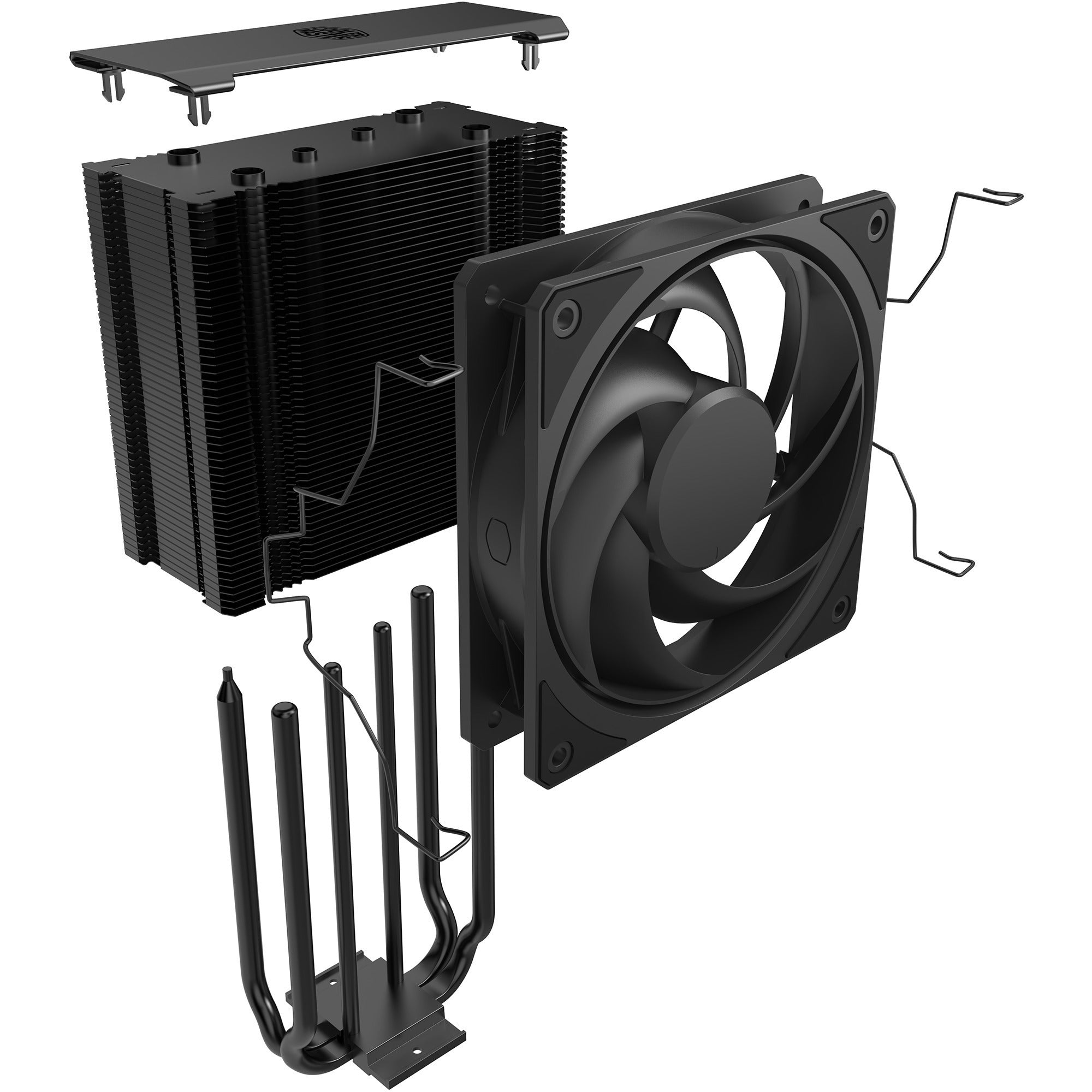 Cooler master hyper 212 3dhp black cpu-koeler (zwart)