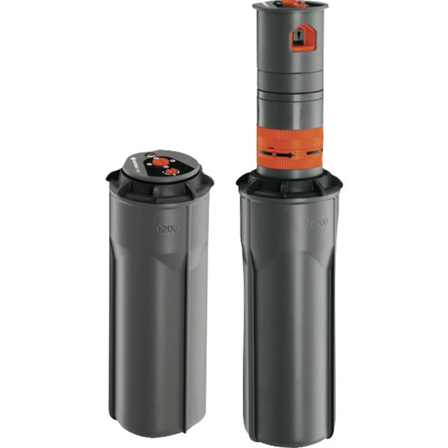 Gardena Pop-up Turbine Sprinkler T200 (Grey, 8203-29)