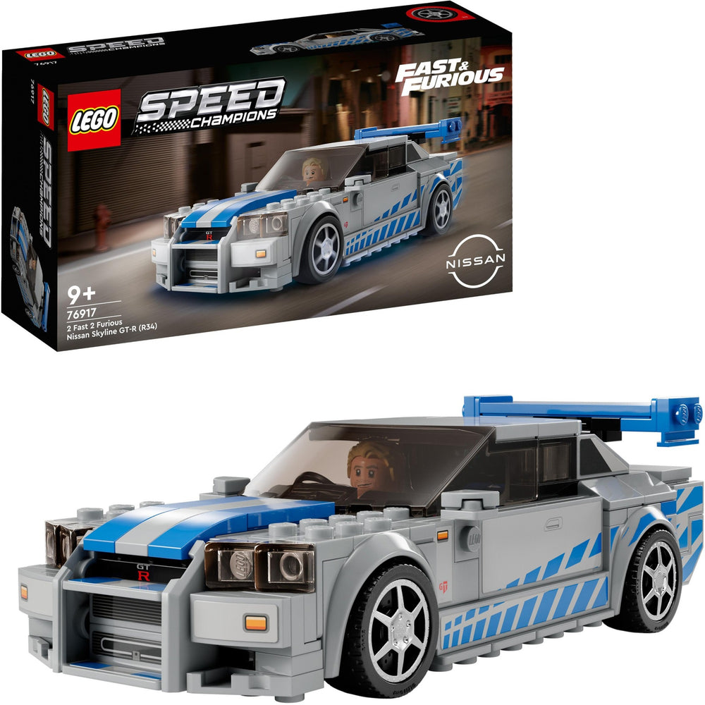 Lego Speed ​​Champions 76917 2 Fast 2 Furious Nissan Skyline GT-R (R34)