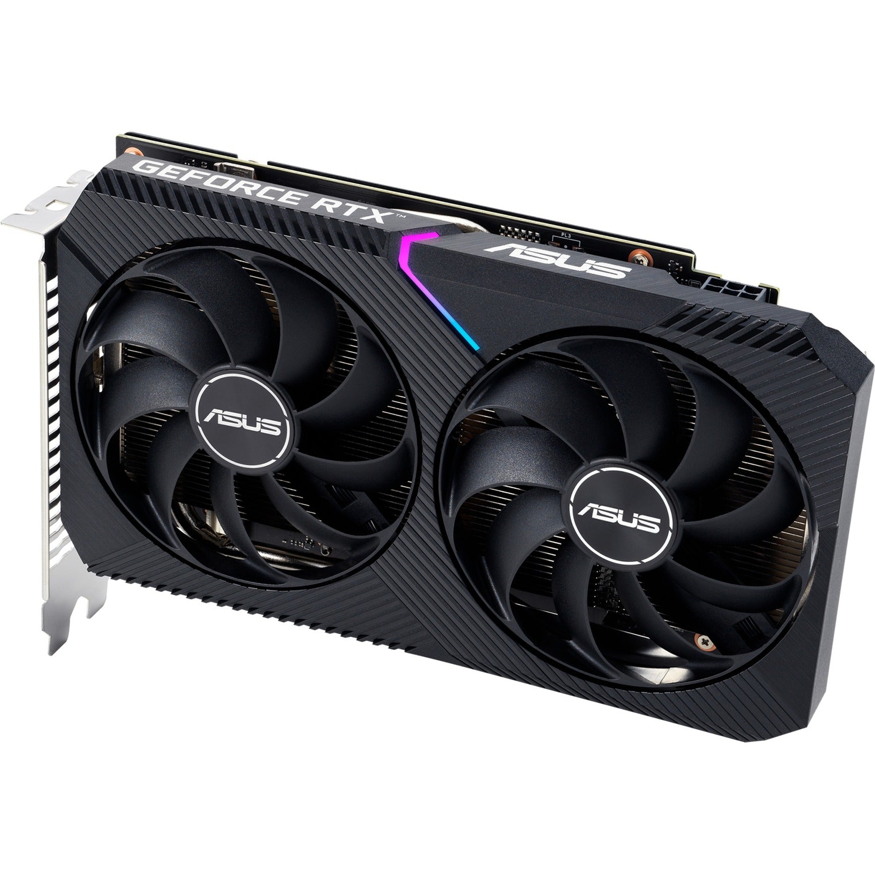 Asus geforce rtx 3050 dual v2 8gb gddr6 grafische kaart (lite hash rate, 1x displayport, 1x hdmi 2.1, dvi-d)