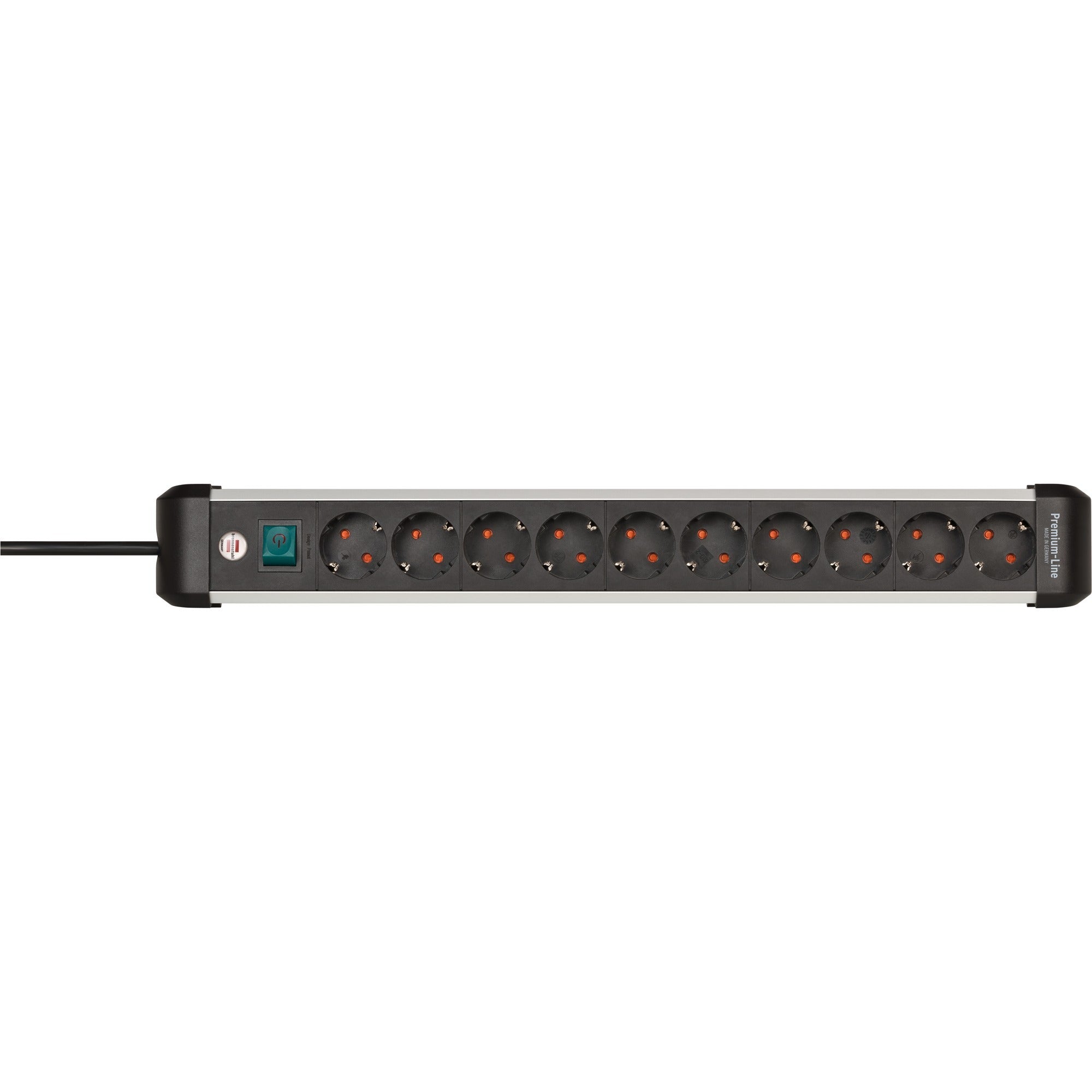 Brennenstuhl premium-alu-line stekkerdoos met schakelaar 10-voudig 3m h05vv-f 3g1,5
