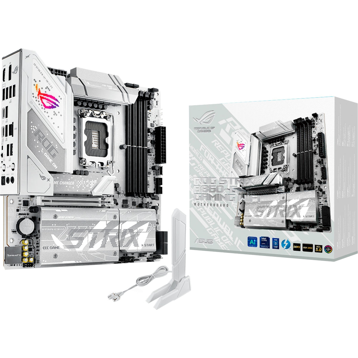 Asus rog strix b860-g gaming wifi socket 1851 moederbord (raid, 2.5 gb-lan, wi-fi 7, bt, sound, µatx)