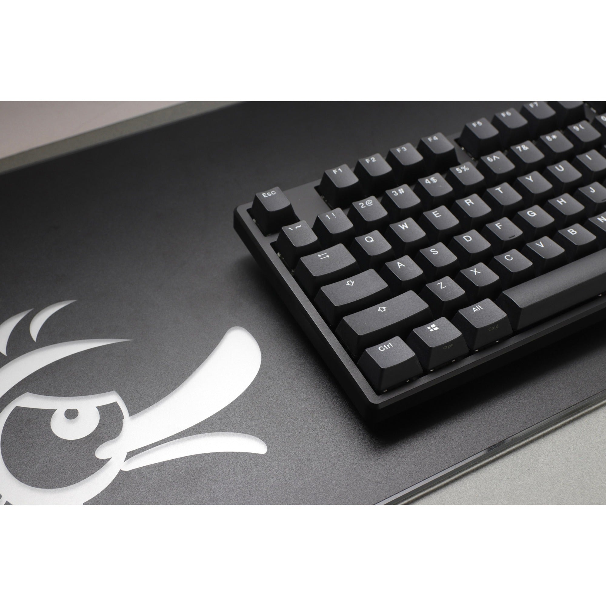 Ducky origin phantom black, toetsenbord (zwart, us lay-out, cherry mx red, hot swap, pbt double-shot keycaps)