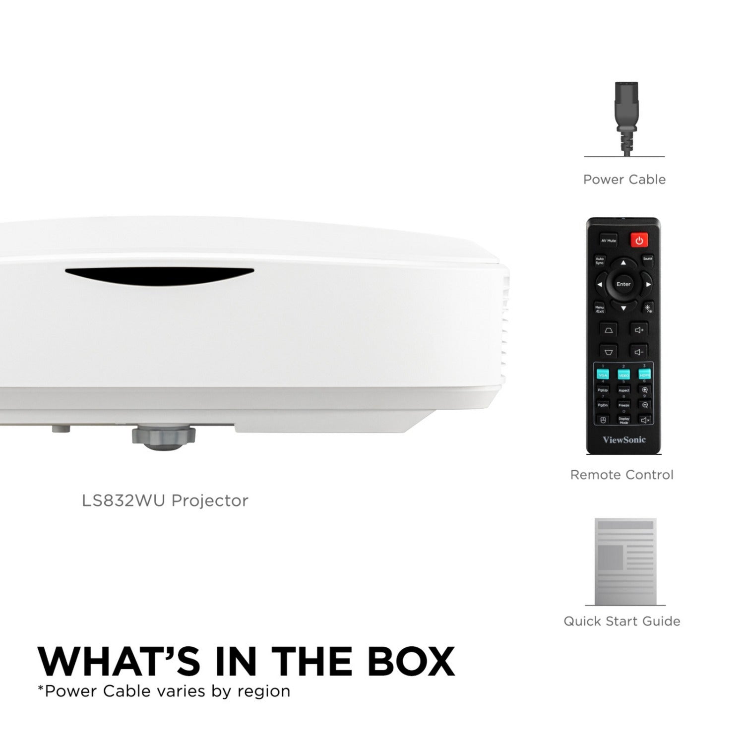 Viewsonic ls832wu wuxga ultra short throw laserprojector (wit, 5000 ansi lumen)