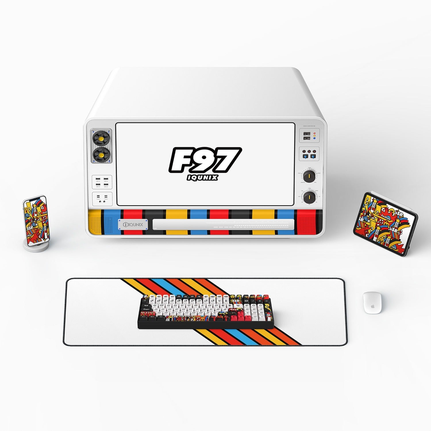 Iqunix F97 Graffiti Diary Draadloos Mechanisch Toetsenbord