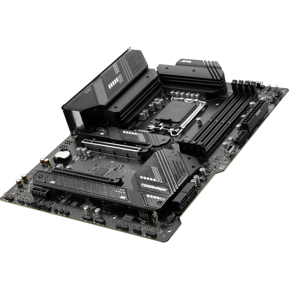 Msi mag b760 tomahawk wifi socket 1700 moederbord (zwart, raid, 2.5 gb-lan, wi-fi 6e, bt, sound, atx)
