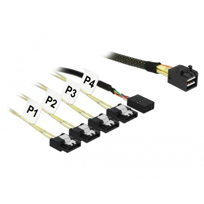 DeLOCK DeLOCK Mini SAS HD SFF-8643 > 4x SATA 7-pins