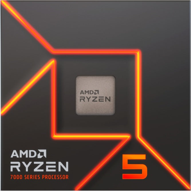 Amd ryzen 5 7600, 3,8 ghz (5,1 ghz turbo boost) socket am5 processor (unlocked, wraith stealth, boxed)