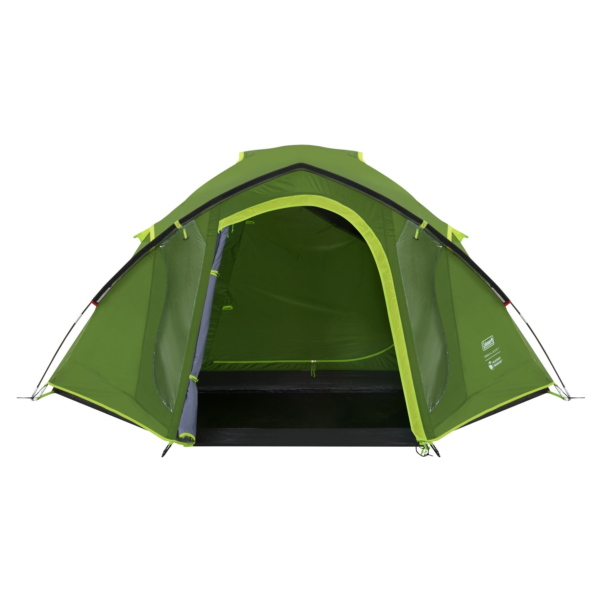 Coleman darwin 3 plus koepeltent (donkergroen lichtgroen, met voorbouw, model 2025)