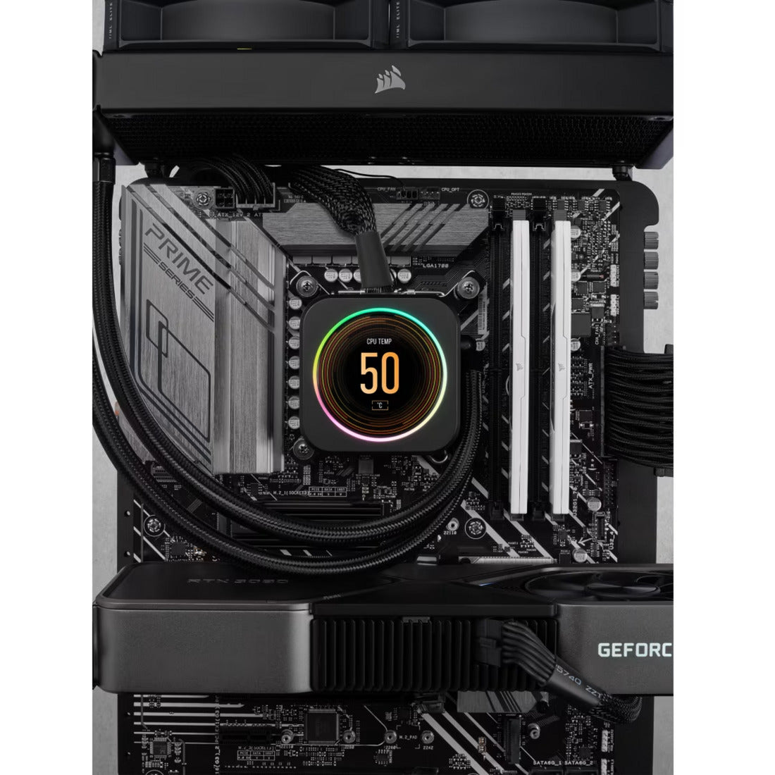 Corsair vengeance 32 gb ddr5-6000 (2x 16 gb) werkgeheugen (wit, cmk32gx5m2d6000z38w, xmp, expo)