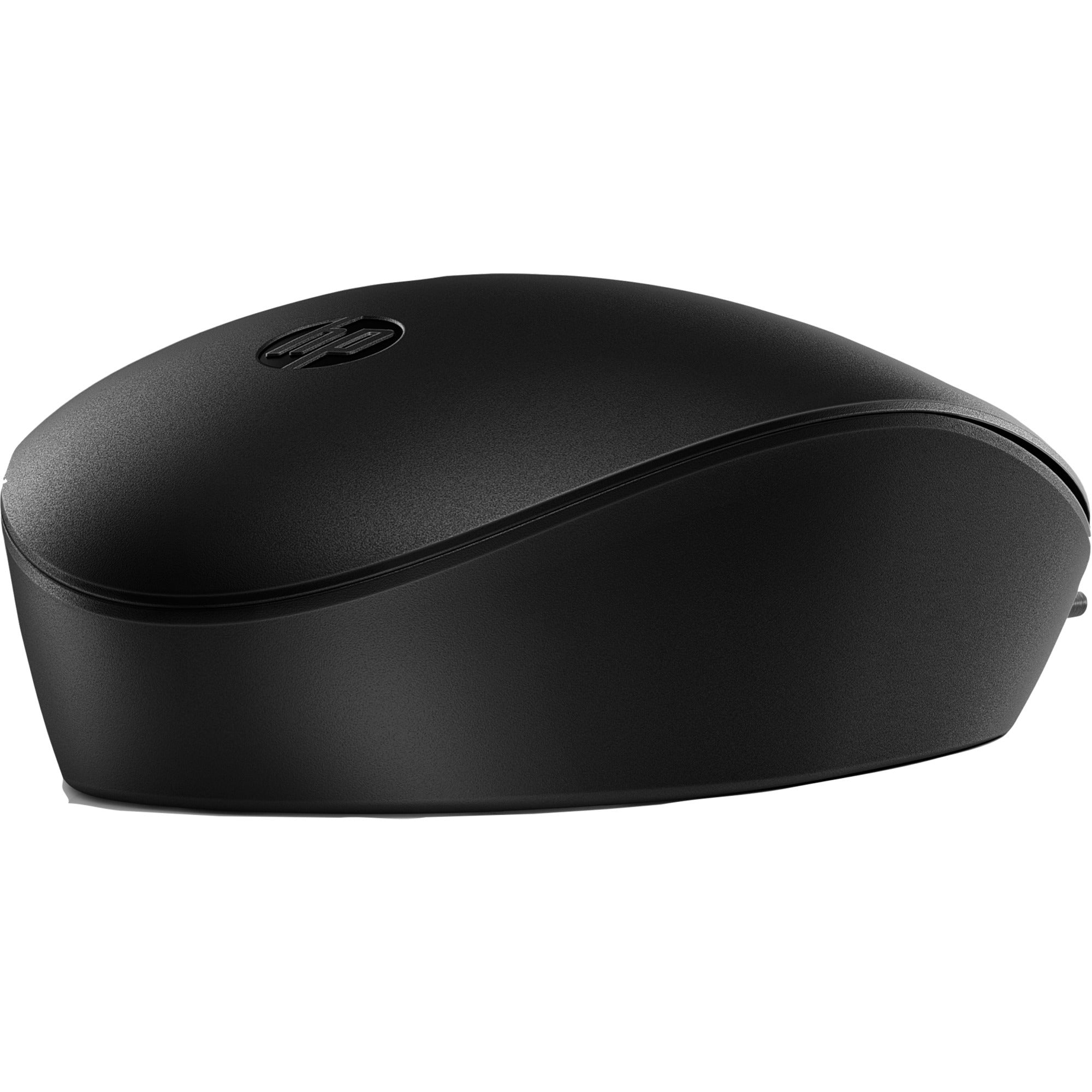 Hp 128 lasermuis met kabel (zwart, 1200 dpi)