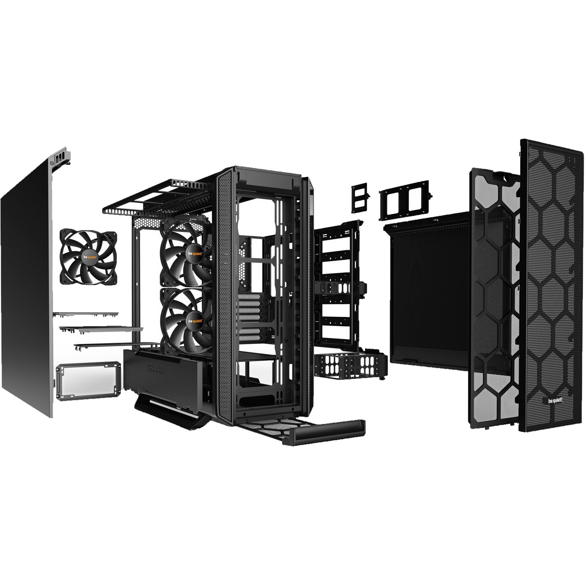 Be quiet! silent base 802 midi tower behuizing (zwart | 2x usb-a | 1x usb-c)