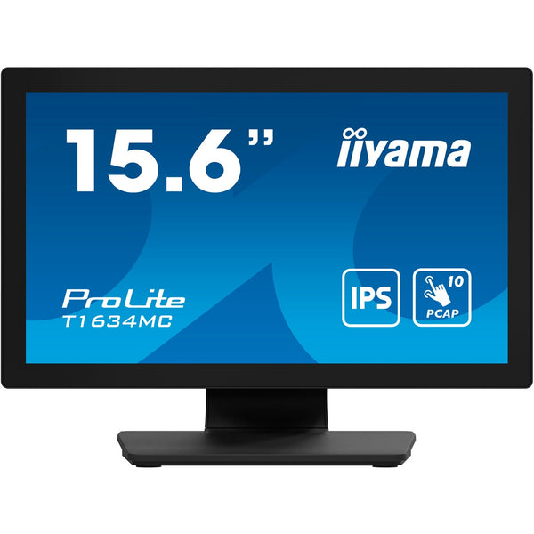 Iiyama prolite t1634mc-b1s 16 touchscreen monitor (zwart (mat), 1x displayport, 1x hdmi, 1x vga)