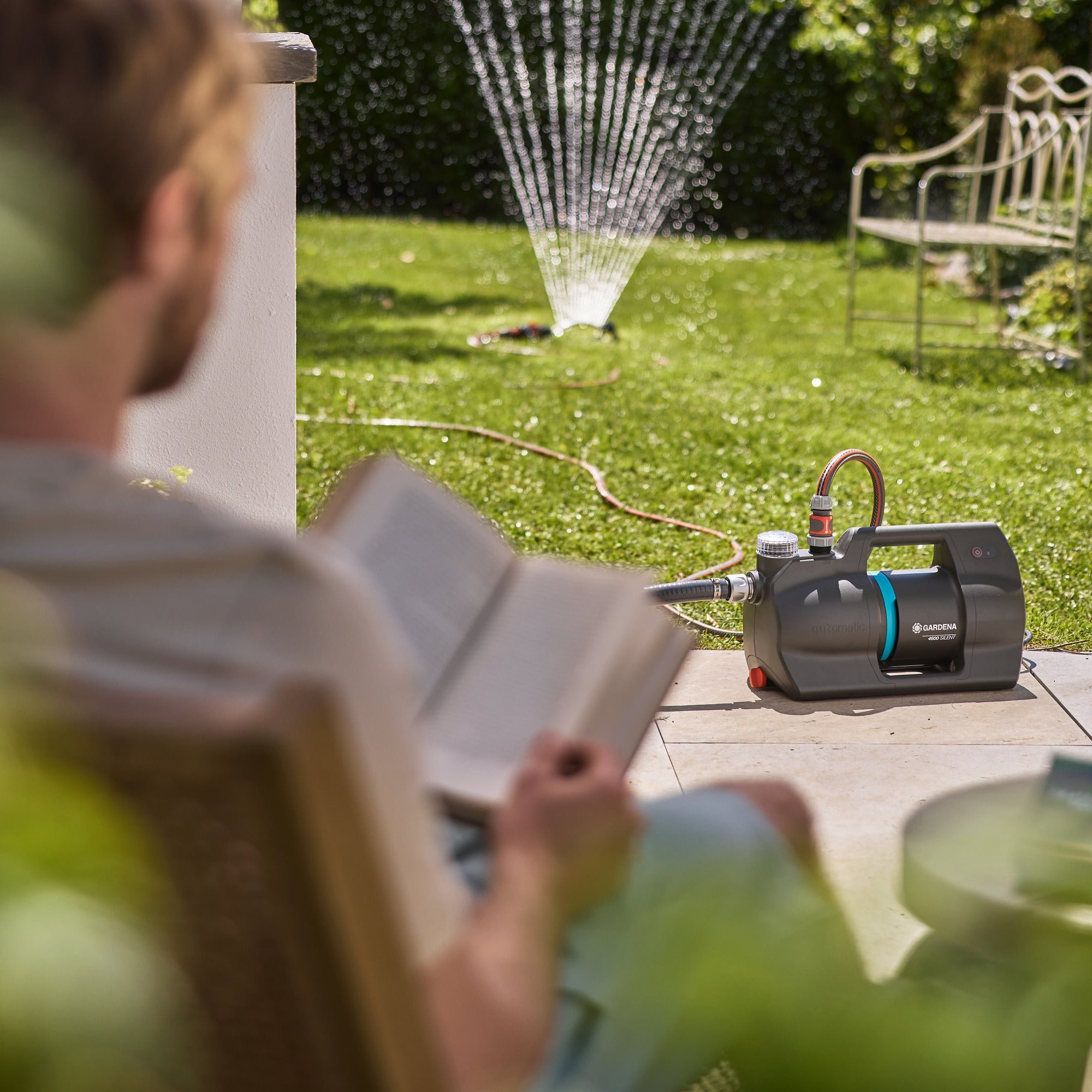 Gardena hydrofoorpomp 4600 silent (grijs, 600 watt)