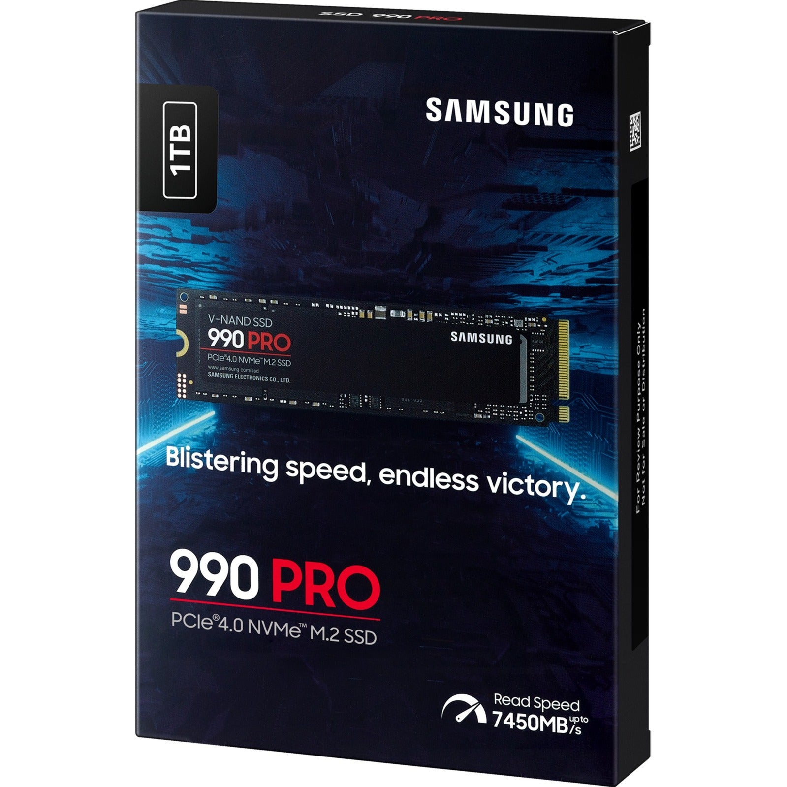 Samsung 990 pro 1 tb ssd (mz-v9p1t0bw, pcie gen 4.0 x4, nvme 2.0)