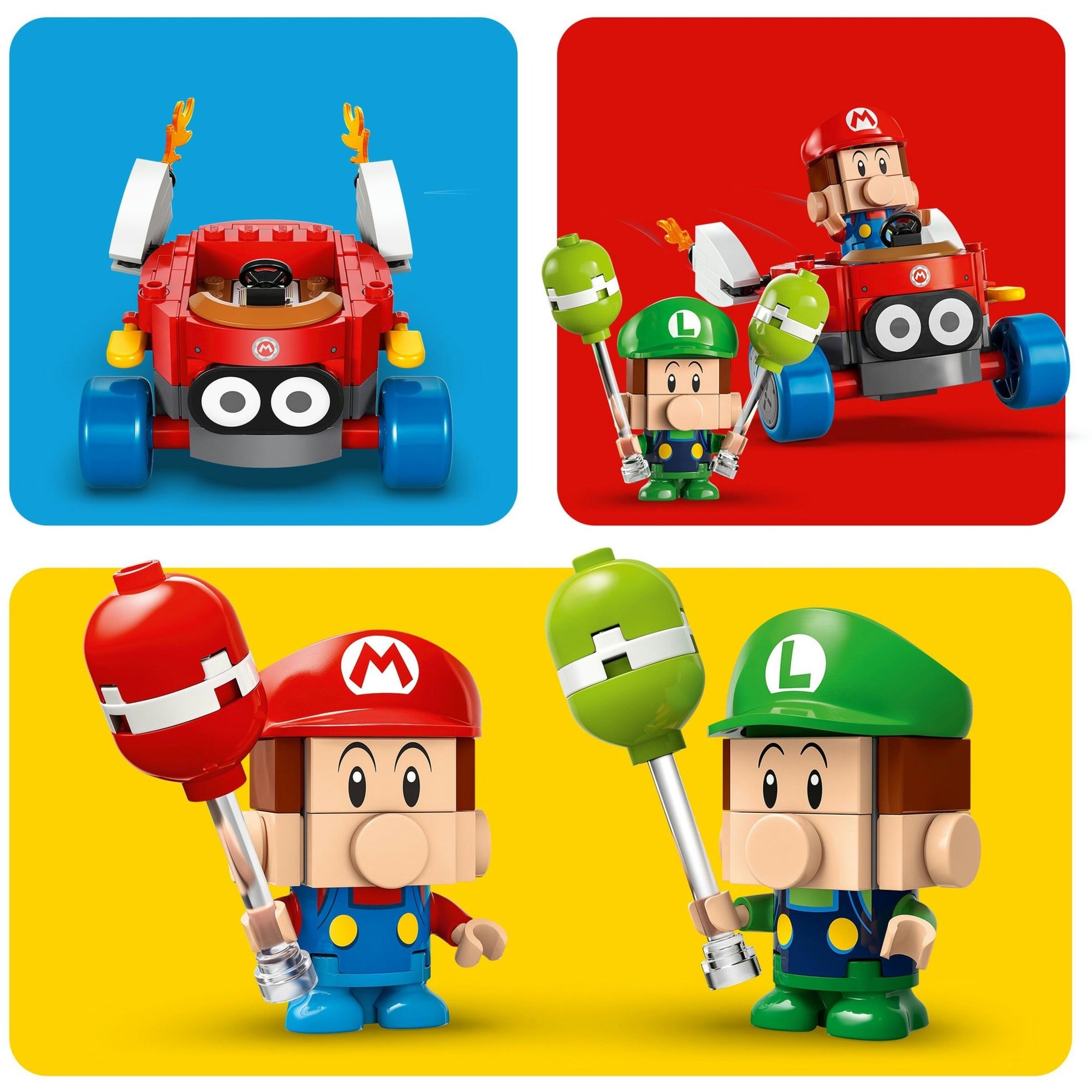 Lego super mario 72034 mario kart baby mario versus baby luigi