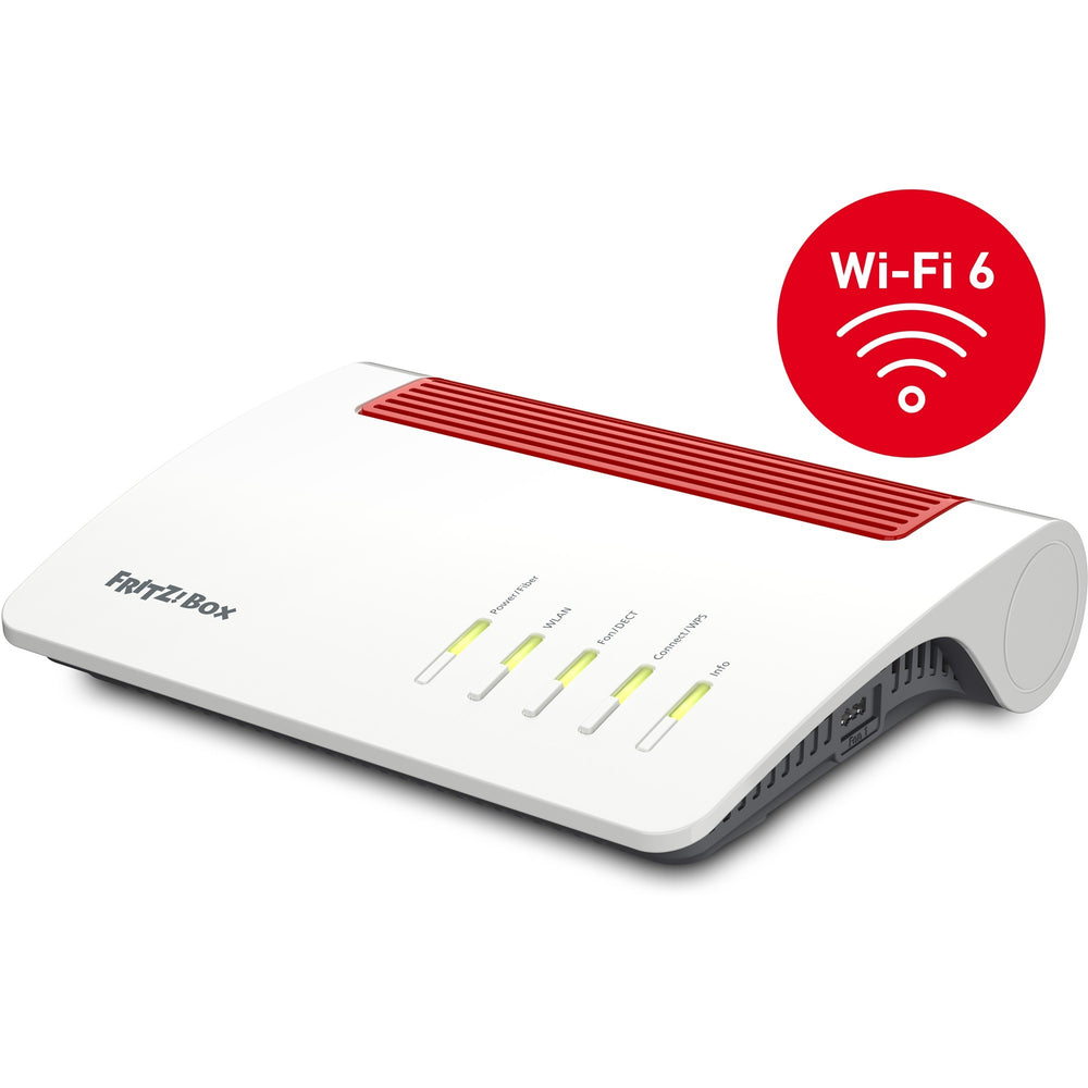 Fritz! box 5590 fiber edition internationaal router (wit rood, mesh wi-fi)