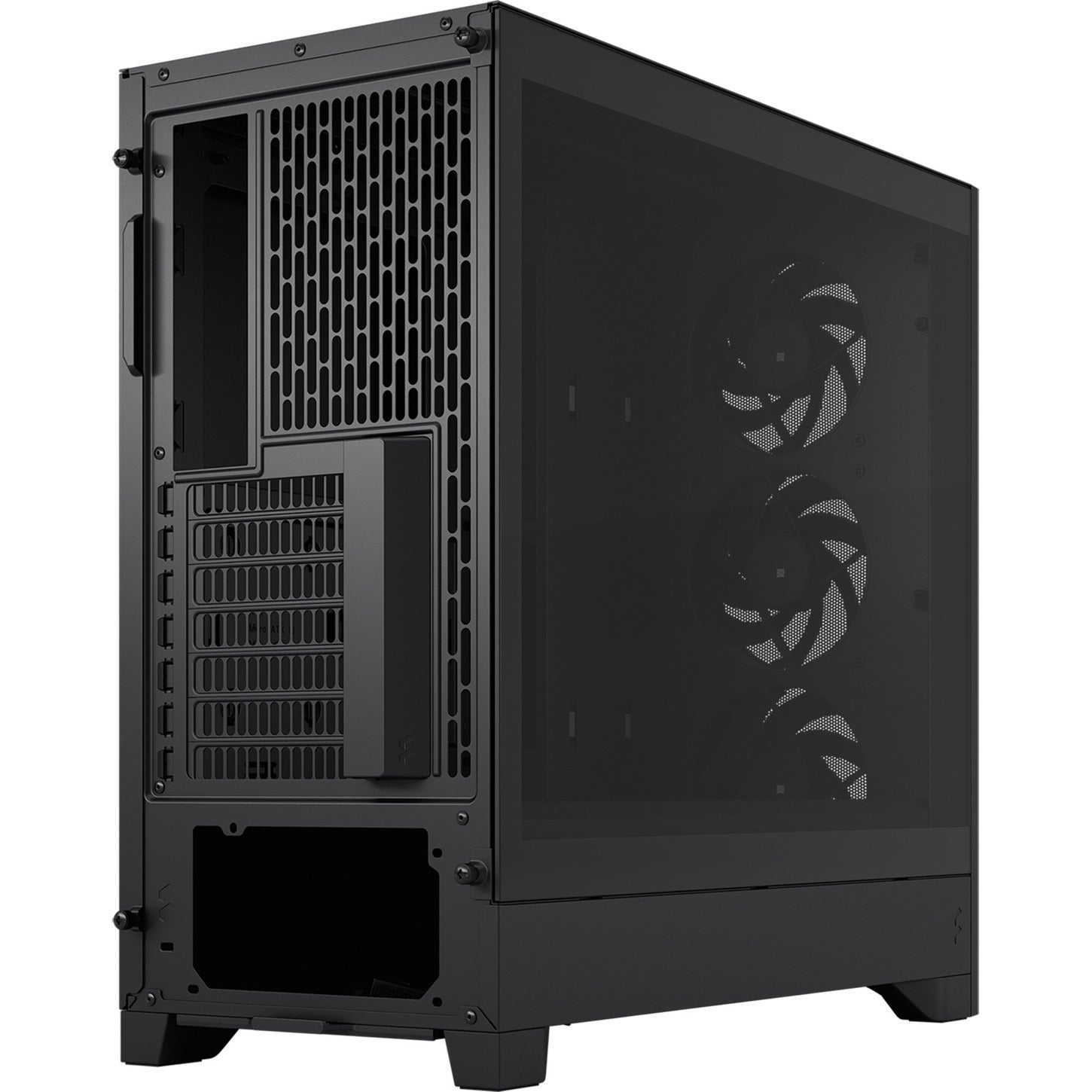 Fractal design pop 2 air midi tower behuizing (zwart | 1x usb-a | 1x usb-c | tempered glass)
