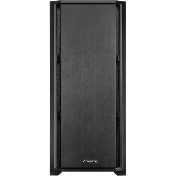 Chieftec pro midi q midi tower behuizing (zwart | 3x usb-a | 1x usb-c)