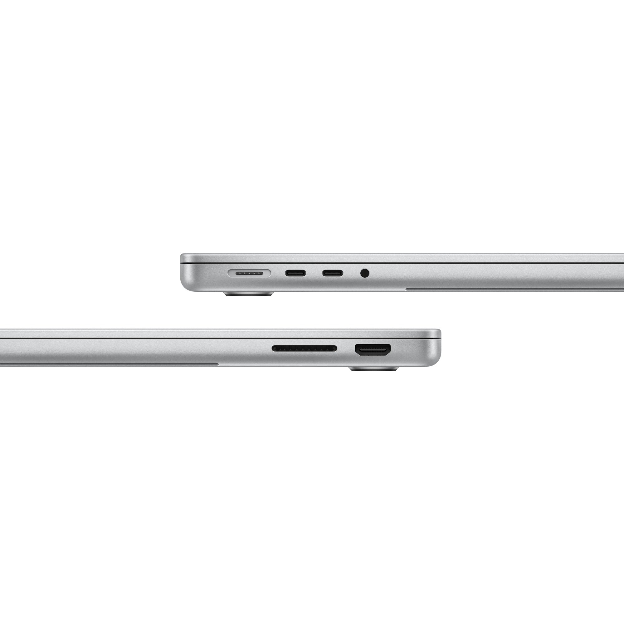 Apple macbook pro 2023 14 (mr7j3n a) refurbished laptop (zilver | m3 8 core | 10‑core gpu | 8gb ram | 512 gb ssd)