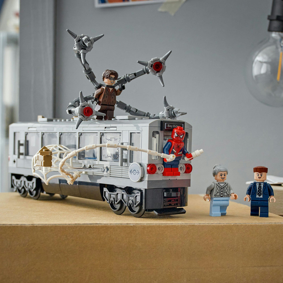 Lego marvel - spider-man vs. doc ock metroscène constructiespeelgoed (76321)